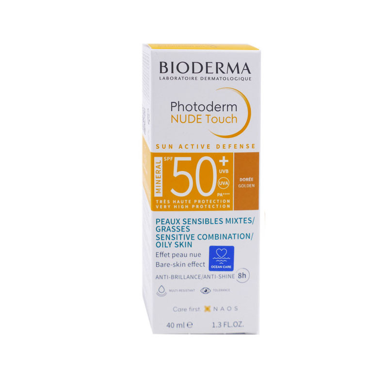 PHOTODERM NUDE TOUCH DORÉE SPF50+ 40ML BIODERMA