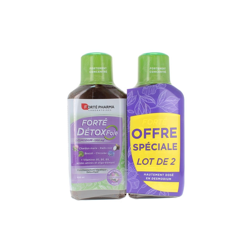 FORTE DETOX FOIE LOT DE 2 X 500ML FORTE PHARMA FORTE DETOX FOIE LOT DE 2 X 500ML FORTE PHARMA