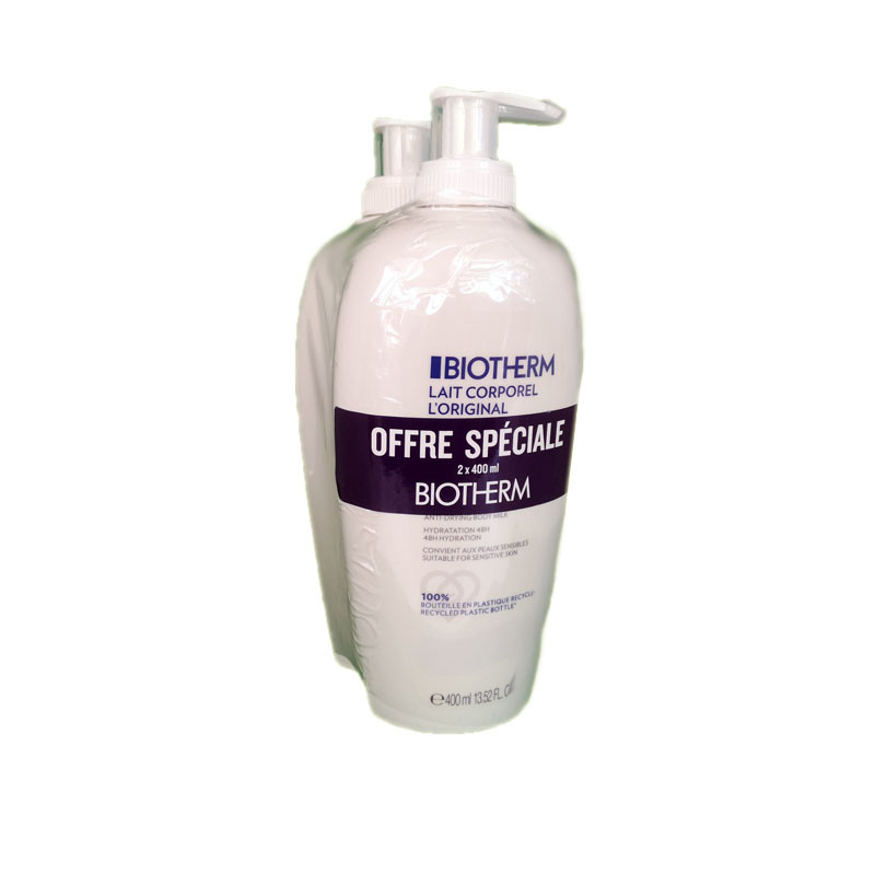 LAIT CORPOREL L' ORIGINAL LOT DE 2 X 400ML BIOTHERM LAIT CORPOREL L' ORIGINAL LOT DE 2 X 400ML BIOTHERM