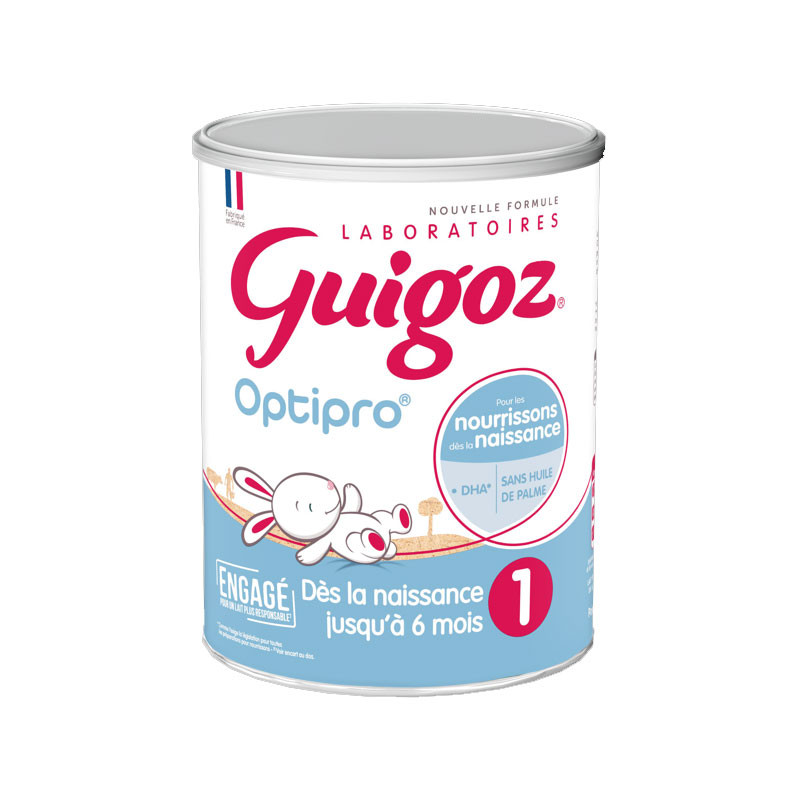 Lait bébé en Poudre de 1 an à 3 ans Optipro GUIGOZ : la boite de 900 g à  Prix Carrefour