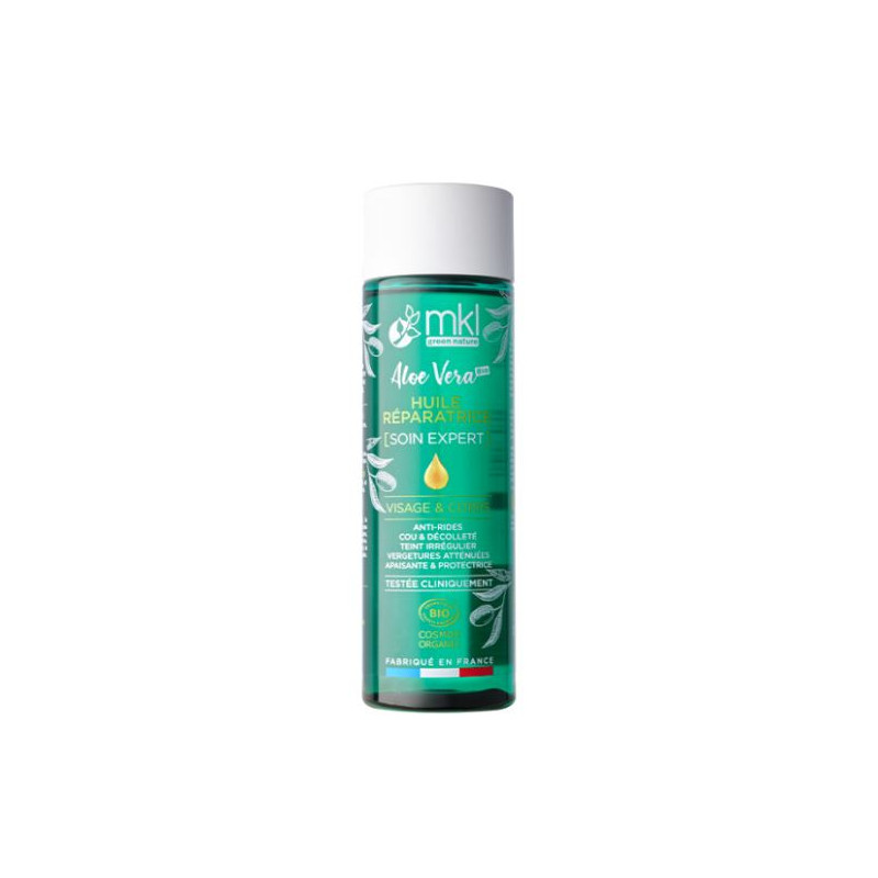ALOÉ VERA BIO HUILE RÉPARATRICE VISAGE CORPS 200ML MKL GREEN NATURE ALOÉ VERA BIO HUILE RÉPARATRICE VISAGE CORPS 200ML MKL GREEN NATURE