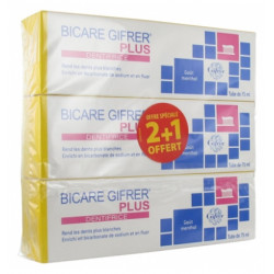 BICARE PLUS DENTIRICE LOT DE 3X75ML GIFRER