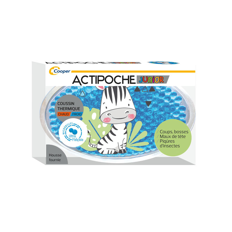 ACTIPOCHE COUSSIN THERMIQUE CHAUD FROID JUNIOR Forme Zèbre COOPER