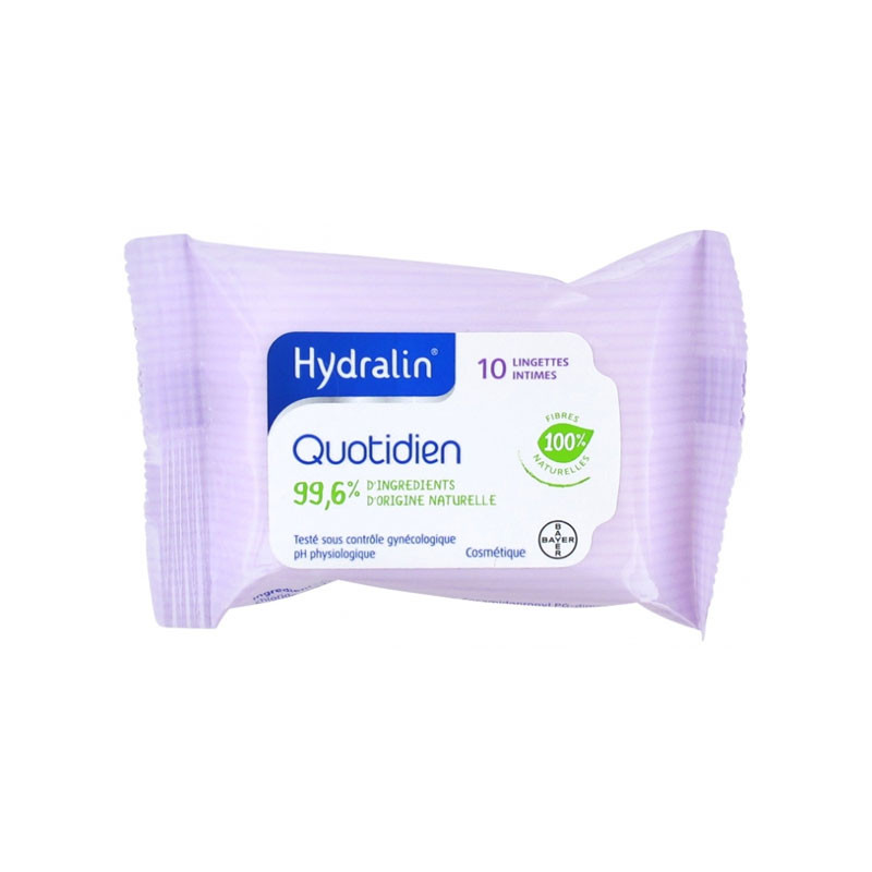 QUOTIDIEN 10  LINGETTES INTIMES HYDRALIN
