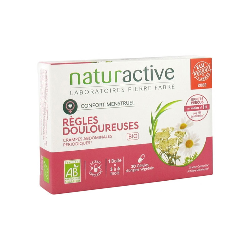 REGLES DOULOUREUSES BIO 30 GELULES VEGETALES NATURACTIVE