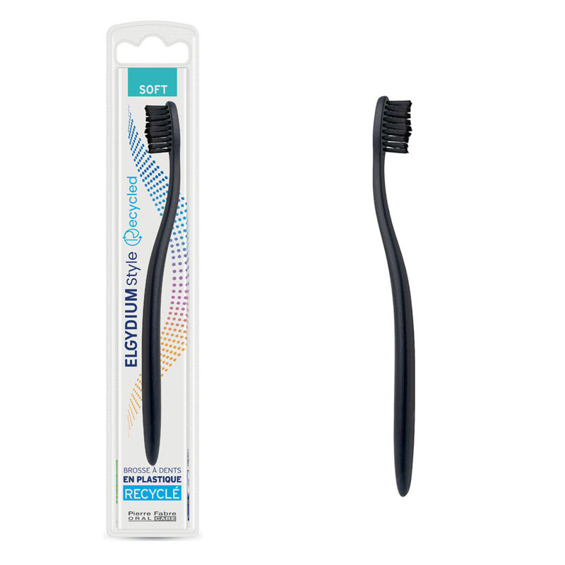 ELGYDIUM STYLE BROSSE A DENTS PLASTIQUE RECYCLÉ SOUPLE