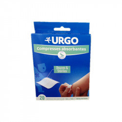 COMPRESSES ABSORBANTES STERILES 7.5 X 7.5 CM BOITE DE 20 SACHETS URGO﻿