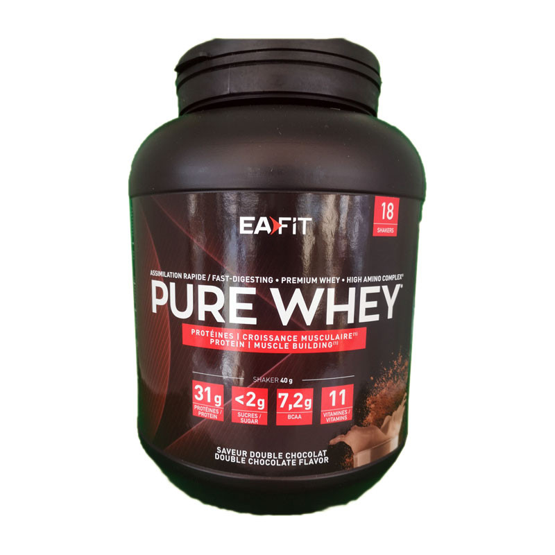 CONSTRUCTION MUSCULAIRE PURE WHEY DOUBLE CHOCOLAT 750G EAFIT