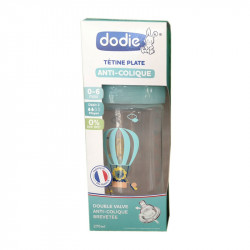 Dodie Biberon Initiation+ GEORGE 0-6 mois tétine ronde 3 vitesses débit 2  270ml - Babyboom Shop