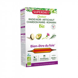 QUATUOR BIEN ETRE du FOIE BIO 20 AMPOULES SUPER DIET