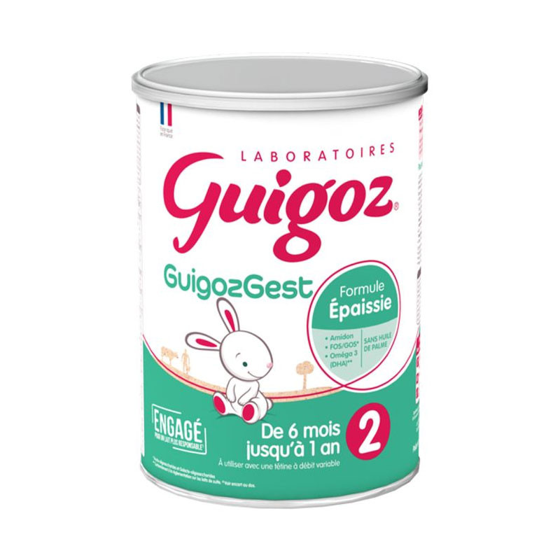 GUIGOZGEST 2 LAIT 2EME AGE DE 6 MOIS A 1 AN format 780g