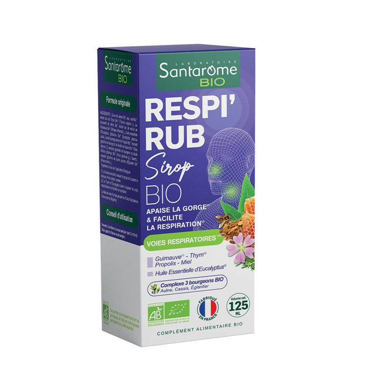 RESPI'RUB SIROP BIO 125 ML SANTARÔME