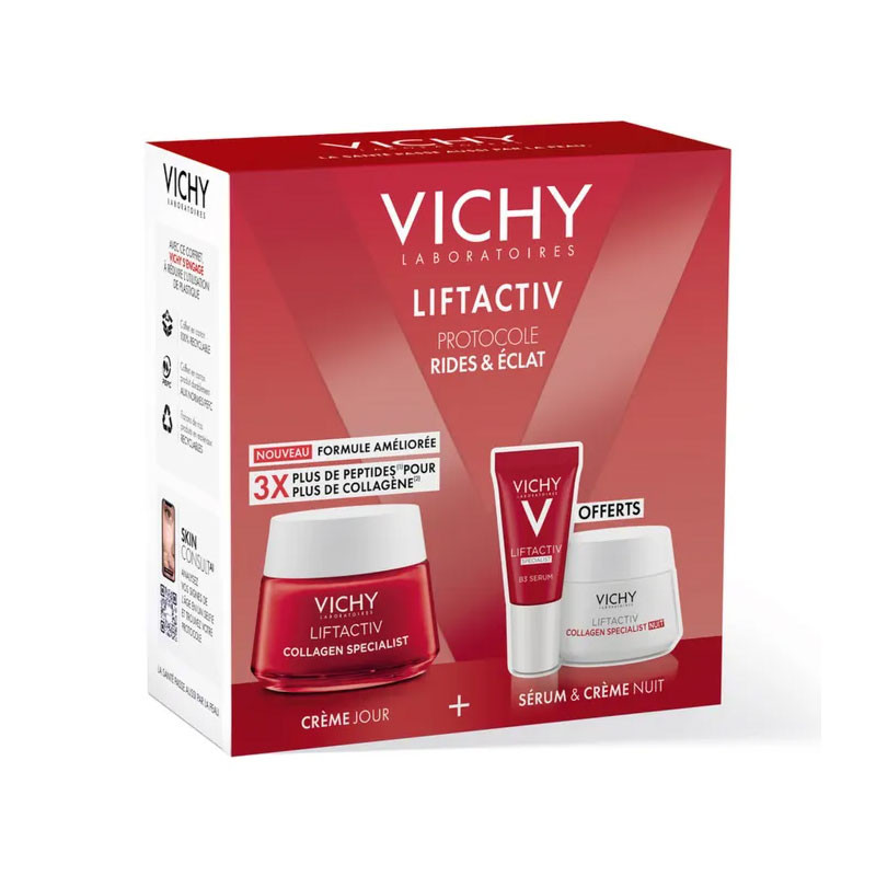 LIFTACTIV COLLAGEN SPECIALIST + SERUM B3 & CREME NUIT OFFERTS VICHY