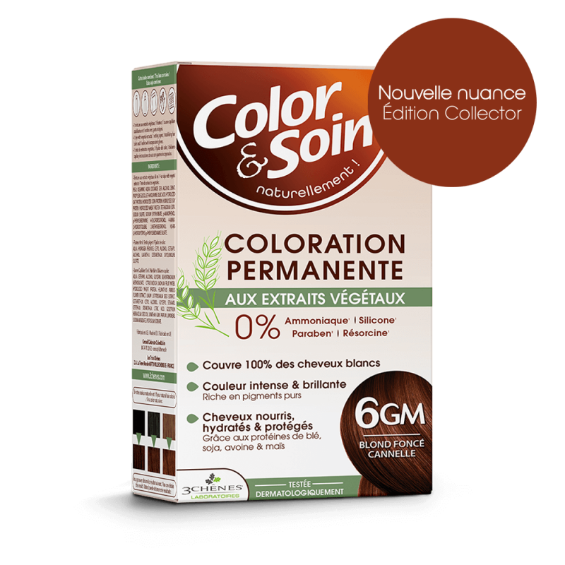 COLOR ET SOIN COLORATION PERMANENTE 6GM BLOND FONCÉ CANNELLE