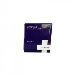 COMPRESSES EN NON TISSÉES STERILES 7.5 X 7.5 CM BOITE DE 50 SACHETS 3M