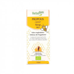 PROPOLIS JUNIOR SIROP BIO VOIES RESPIRATOIRES DEFENSES ORGANISME 150ML HERBALGEM