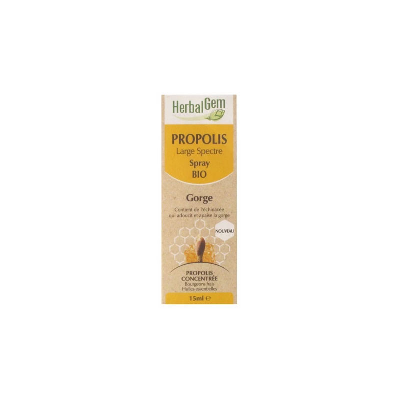 PROPOLIS SPRAY LARGE SPECTRE BIO GORGE 15ML HERBALGEM PROPOLIS SPRAY LARGE SPECTRE BIO GORGE 15ML HERBALGEM