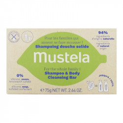 SHAMPOOING DOUCHE SOLIDE 75G MUSTELA