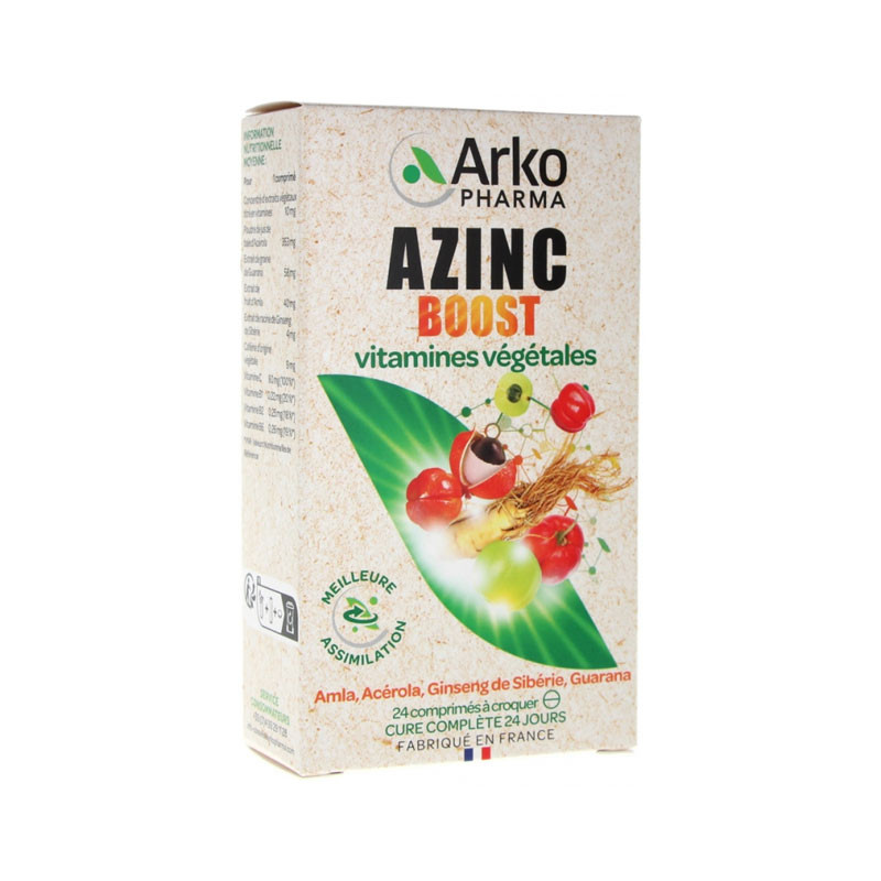 AZINC BOOST 24 COMPRIMES à CROQUER ARKOPHARMA