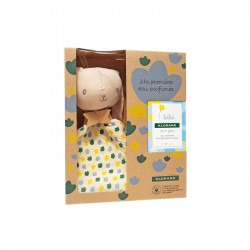 COFFRET PETIT BRIN MA 1ere EAU PARFUMÉE 50ML + DOUDOU LAPIN KLORANE BEBE