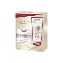 HYALURON FILLER SOIN ANTI AGE JOUR SPF15 50ML + CREME MAINS SPF30 75 ML OFFERTE EUCERIN