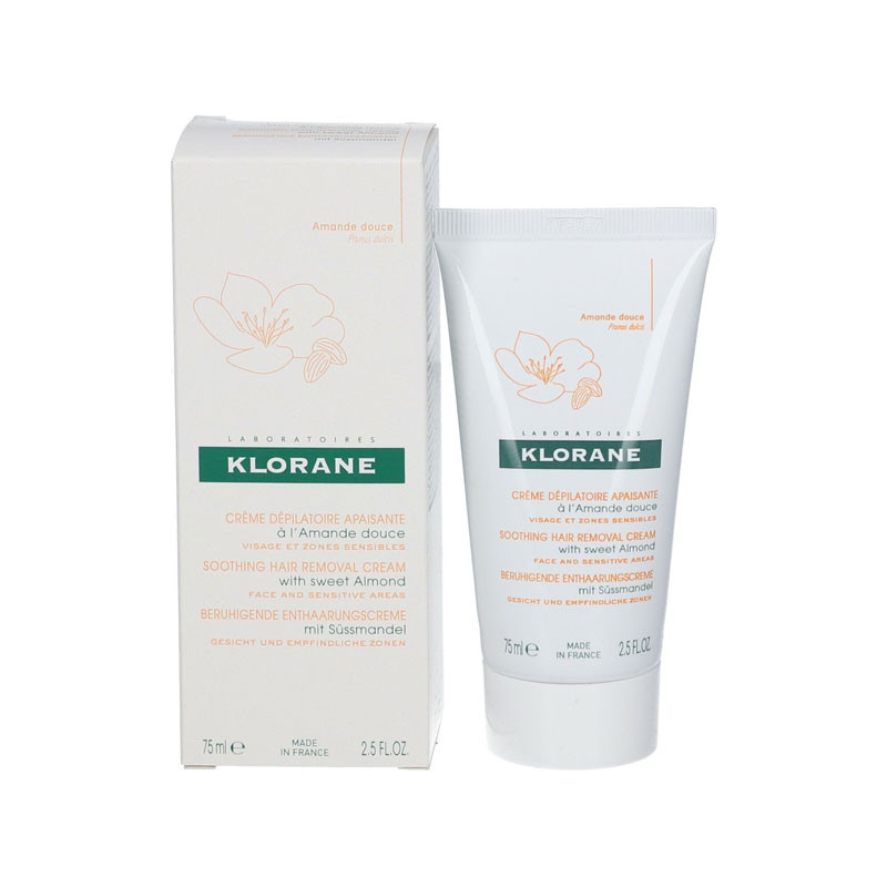 CREME DEPILATOIRE APAISANTE AMANDE DOUCE VISAGE 75ML KLORANE