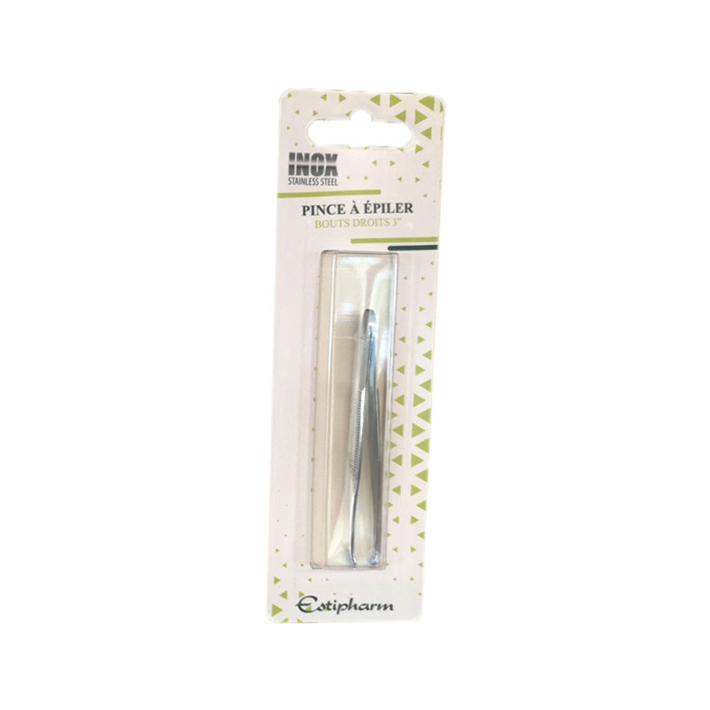 PINCE A EPILER BOUTS DROITS 3" ESTIPHARM PINCE A EPILER BOUTS DROITS 3" ESTIPHARM
