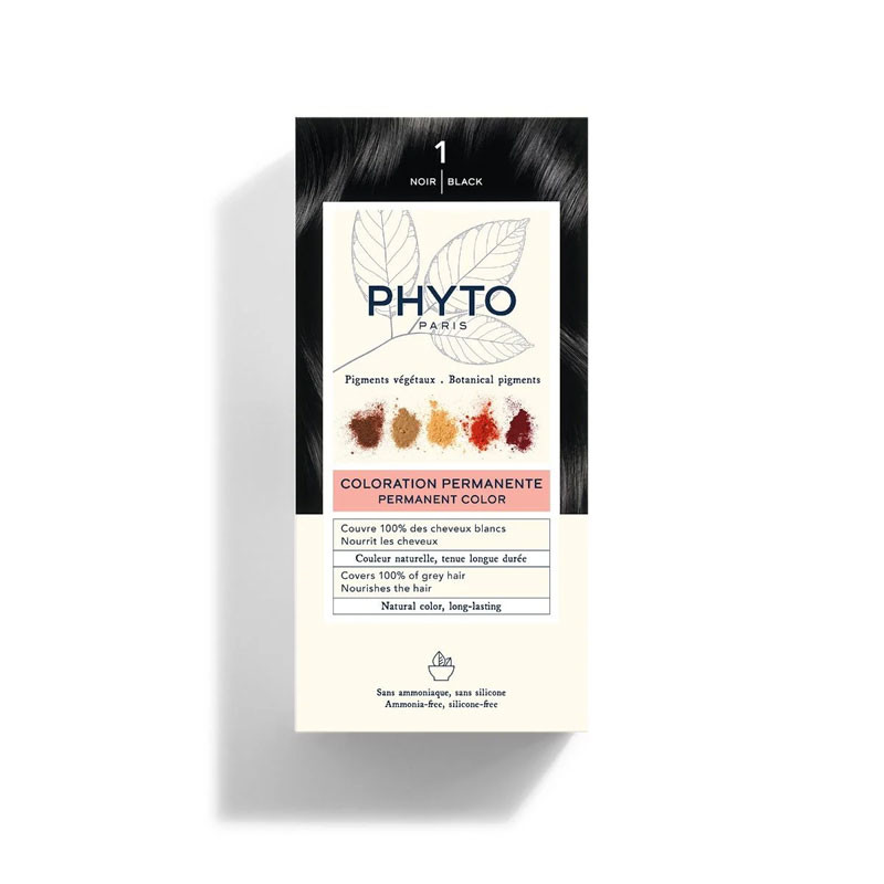 PHYTOCOLOR COLORATION PERMANENTE NOIR 1 PHYTO