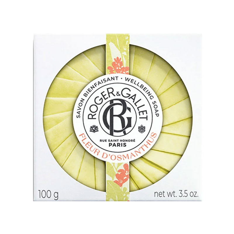 FLEUR D'OSMANTHUS SAVON BIENFAISANT 100 G ROGER ET GALLET FLEUR D'OSMANTHUS SAVON BIENFAISANT 100 G ROGER ET GALLET