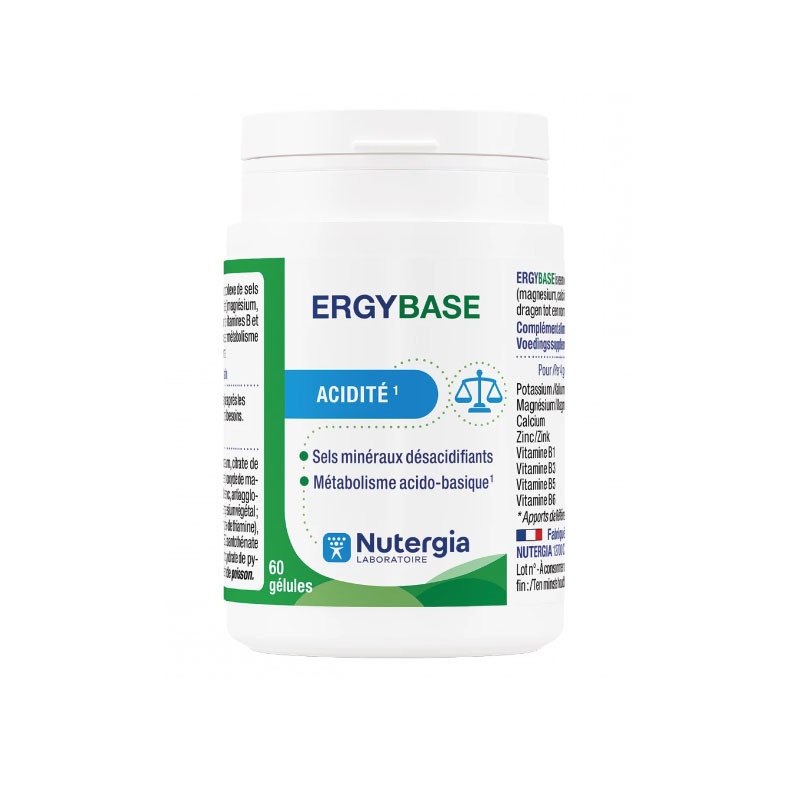 ERGYBASE ACIDITÉ 60 GELULES NUTERGIA