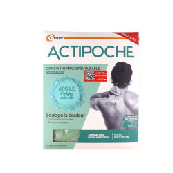 ACTIPOCHE ARGILE COUSSIN THERMIQUE CHAUD FROID CERVICALES & TRAPEZES COOPER