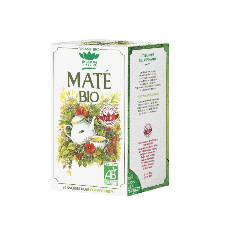 TISANE MATÉ BIO 20 SACHETS ROMON NATURE