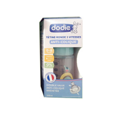 Dodie – Tétines col étroit (0-6 M) 3 vitesses Débit 1 (X2) – Santepara