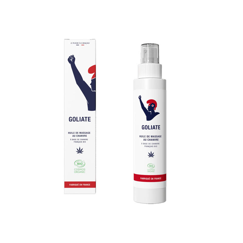 HUILE DE MASSAGE AU CHANVRE BIO 100ML GOLIATE
