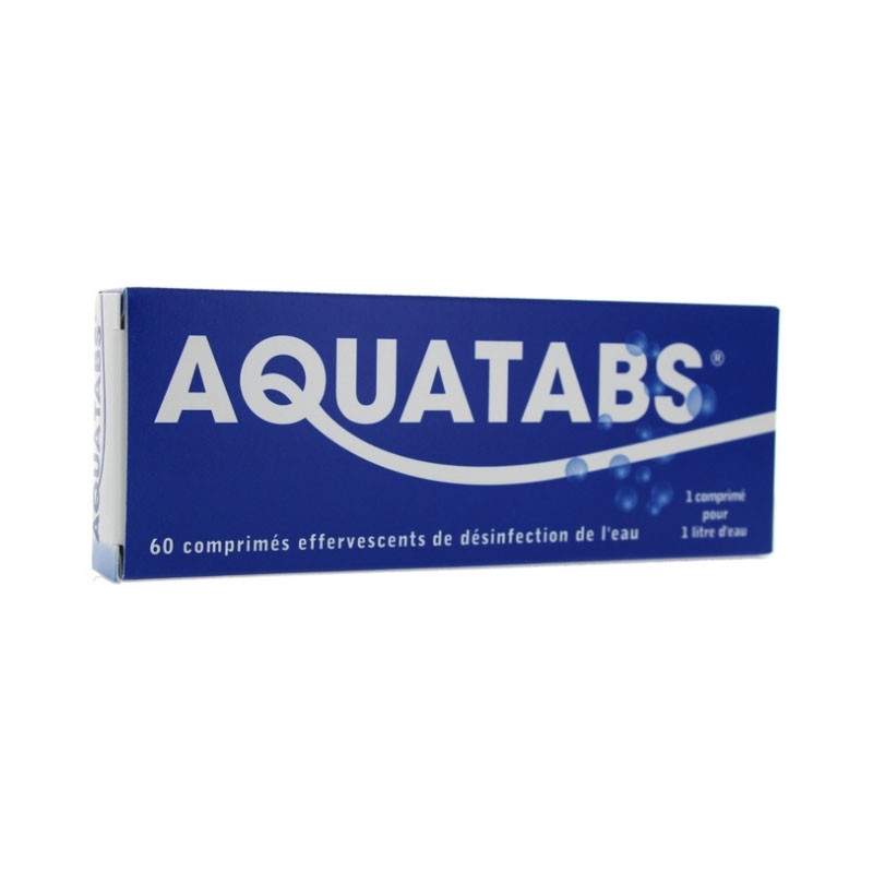 AQUATABS 60 COMPRIMES EFFERVESCENTS SOVEDIS