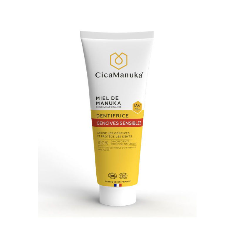 CICAMANUKA DENTIFRICE GENCIVES SENSIBLES au Miel de Manuka IAA 15+ 75ml CICAMANUKA DENTIFRICE GENCIVES SENSIBLES au Miel de Manuka IAA 15+ 75ml