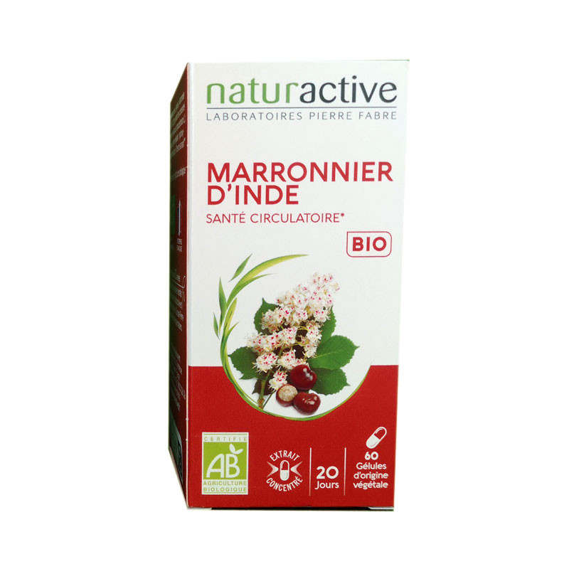 MARRONNIER D'INDE BIO 60 GELULES NATURACTIVE MARRONNIER D'INDE BIO 60 GELULES NATURACTIVE