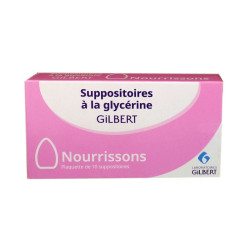 SUPPOSITOIRES à la GLYCERINE NOURRISSONS X10 GILBERT