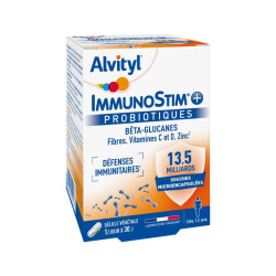 IMMUNOSTIM + PROBIOTIQUES 30 GELULES ALVITYL