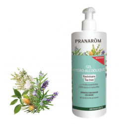 AROMAFORCE GEL HYDRO-ALCOOLIQUE RAVINTSARA TEA TREE 500ML PRANAROM