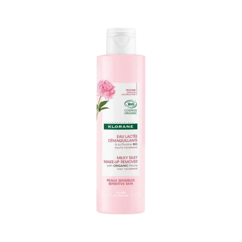 EAU LACTÉE DÉMAQUILLANTE A LA PIVOINE BIO 200ML KLORANE