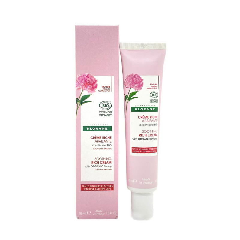 CREME RICHE A LA PIVOINE BIO 40ML KLORANE CREME RICHE A LA PIVOINE BIO 40ML KLORANE