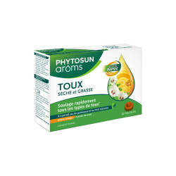 TOUX SECHE et GRASSE 20 PASTILLES PHYTOSUN AROMS