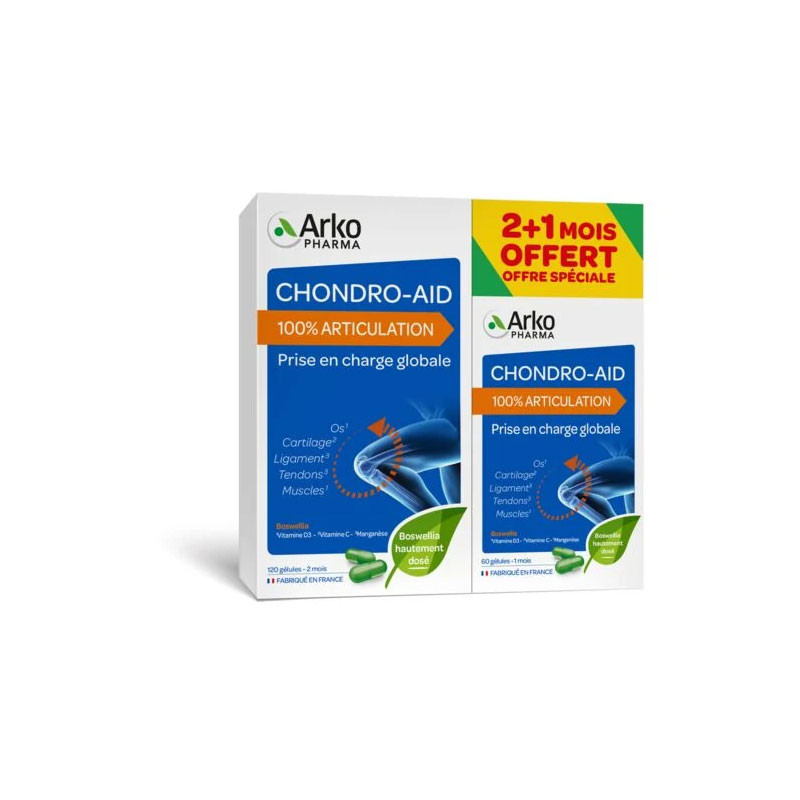 CHONDRO AID 120 GELULES + 60 OFFERTES ARKOPHARMA