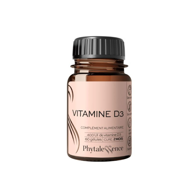 VITAMINE D3 60 GELULES PHYTALESSENCE VITAMINE D3 60 GELULES PHYTALESSENCE