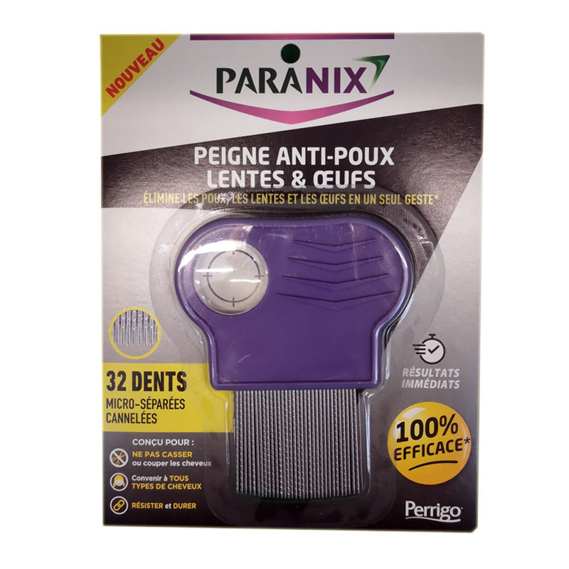 PARANIX PEIGNE ANTI-POUX LENTES OEUFS PARANIX PEIGNE ANTI-POUX LENTES OEUFS