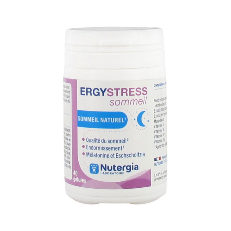 ERGYSTRESS SOMMEIL 40 GÉLULES NUTERGIA