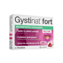 GYSTINAT FORT INCONFORTS URINAIRES 30 COMPRIMES 3C PHARMA