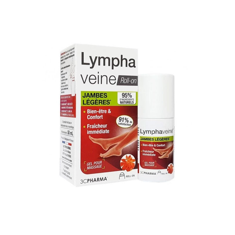 LYMPHAVEINE JAMBES LEGERES ROLL ON 50ML 3C PHARMA