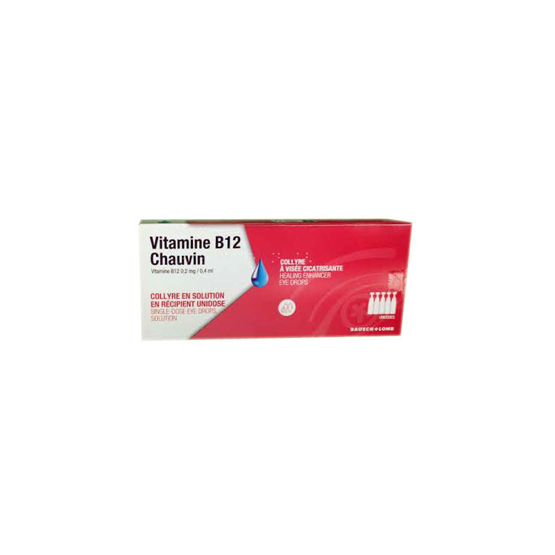 VITAMINE B12 CHAUVIN COLLYRE UNIDOSE BAUSCH & LOMB